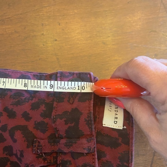 Sanctuary red and black‎ zebra skinny jeans size 6 - social standard - Picture 9 of 11